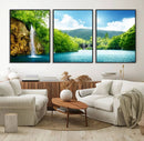 Wall Art Waterfall Canvas Print Big Waterfalls in Forest by MyGreatCanvas | Canvas Wall Art Prints | Photo Prints & Wall Decor