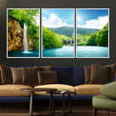 Wall Art Waterfall Canvas Print Big Waterfalls in Forest by MyGreatCanvas | Canvas Wall Art Prints | Photo Prints & Wall Decor