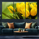 Wall Art Yellow Tulips Canvas Print by MyGreatCanvas | Canvas Wall Art Prints | Photo Prints & Wall Decor