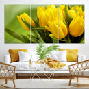 Wall Art Yellow Tulips Canvas Print by MyGreatCanvas | Canvas Wall Art Prints | Photo Prints & Wall Decor