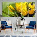 Wall Art Yellow Tulips Canvas Print by MyGreatCanvas | Canvas Wall Art Prints | Photo Prints & Wall Decor