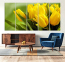 Wall Art Yellow Tulips Canvas Print by MyGreatCanvas | Canvas Wall Art Prints | Photo Prints & Wall Decor