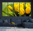Wall Art Yellow Tulips Canvas Print by MyGreatCanvas | Canvas Wall Art Prints | Photo Prints & Wall Decor