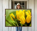 Wall Art Yellow Tulips Canvas Print by MyGreatCanvas | Canvas Wall Art Prints | Photo Prints & Wall Decor