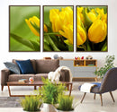 Wall Art Yellow Tulips Canvas Print by MyGreatCanvas | Canvas Wall Art Prints | Photo Prints & Wall Decor