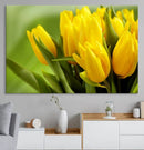 Wall Art Yellow Tulips Canvas Print by MyGreatCanvas | Canvas Wall Art Prints | Photo Prints & Wall Decor