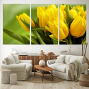 Wall Art Yellow Tulips Canvas Print by MyGreatCanvas | Canvas Wall Art Prints | Photo Prints & Wall Decor