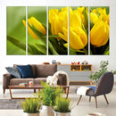 Wall Art Yellow Tulips Canvas Print by MyGreatCanvas | Canvas Wall Art Prints | Photo Prints & Wall Decor