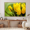 Wall Art Yellow Tulips Canvas Print by MyGreatCanvas | Canvas Wall Art Prints | Photo Prints & Wall Decor