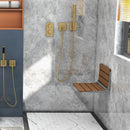 Wall-Mounted Foldable Waterproof HIPS Bathroom Bench by LJGDeals
