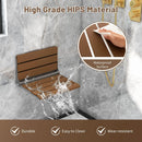 Wall-Mounted Foldable Waterproof HIPS Bathroom Bench by LJGDeals