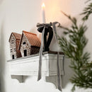 Distressed White Wood Wall Shelf by Decor Steals