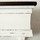 Distressed White Wood Wall Shelf by Decor Steals