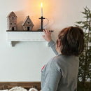 Distressed White Wood Wall Shelf by Decor Steals