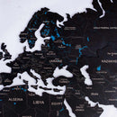 Wooden World Map Black by Enjoy The Wood