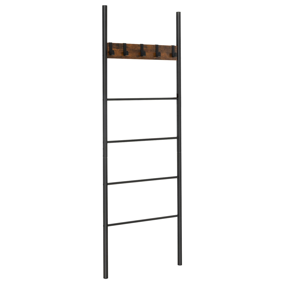 Wall-Leaning Decorative Blanket Holder with 5 Removable Hooks, photo 3 of 8