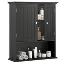 Wall Mount Bathroom Cabinet Storage Organizer with Doors and Shelves by LJGDeals