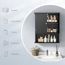 Wall Mount Bathroom Cabinet Storage Organizer with Doors and Shelves by LJGDeals