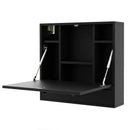 Wall-Mount Folding Desk with Storage Shelves and Drawer by DirectDeals