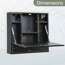 Wall-Mount Floating Desk Foldable Space Saving Laptop Workstation by LJGDeals