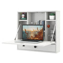 Wall-Mount Floating Desk Foldable Space Saving Laptop Workstation by LJGDeals