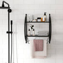 2-Tier Wall Mounted Bathroom Towel Rack with Towel Bars by LJGDeals