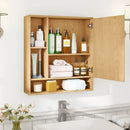 Wall Mounted Bathroom Cabinet with Mirror Single Door by LJGDeals