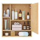 Wall Mounted Bathroom Cabinet with Mirror Single Door by LJGDeals