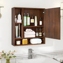 Wall Mounted Bathroom Cabinet with Mirror Single Door by LJGDeals