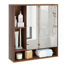 Wall Mounted Bathroom Cabinet with Mirror Single Door by LJGDeals