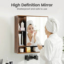 Wall Mounted Bathroom Cabinet with Mirror Single Door by LJGDeals