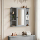 Wall Mounted Bathroom Medicine Cabinet with Mirror - Gray by LJGDeals