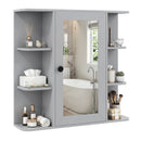 Wall Mounted Bathroom Medicine Cabinet with Mirror - Gray by LJGDeals