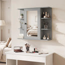 Wall Mounted Bathroom Medicine Cabinet with Mirror - Gray by LJGDeals