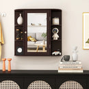 Wall-Mounted Bathroom Mirror Cabinet with Storage Shelves by LJGDeals