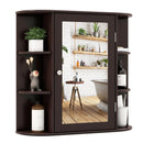 Wall-Mounted Bathroom Mirror Cabinet with Storage Shelves by LJGDeals