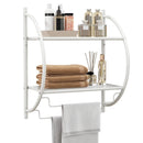Wall Mounted 2-Tier Bathroom Towel Rack with 2 Towel Bars by LJGDeals