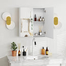 Double Door Bathroom Wall Cabinet with Mirror and Adjustable Shelf by LJGDeals