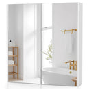 Double Door Bathroom Wall Cabinet with Mirror and Adjustable Shelf by LJGDeals