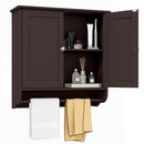 Wall Mounted Bathroom Storage Medicine Cabinet with Towel Bar