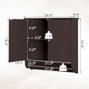 Wall Mounted Bathroom Storage Medicine Cabinet with Towel Bar
