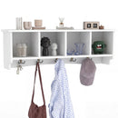 Wall-Mounted Coat Rack with 4 Cubbies and 5 Double Hooks by LJGDeals