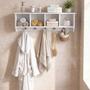 Wall-Mounted Coat Rack with 4 Cubbies and 5 Double Hooks by LJGDeals