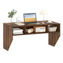 Wall-Mounted Computer Desk Floating Laptop Desk with 3 Storage Compartments by LJGDeals
