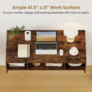 Wall-Mounted Computer Desk Floating Laptop Desk with 3 Storage Compartments by LJGDeals
