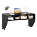 Wall-Mounted Computer Desk Floating Laptop Desk with 3 Storage Compartments by LJGDeals