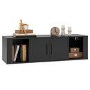 Wall Mounted Floating 2 Door Desk Hutch Storage Shelves by LJGDeals