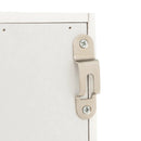 Wall Mounted Jewelry Armoire Organizer with Full-Length Frameless Mirror-White by LJGDeals