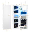 Wall Mounted Jewelry Cabinet with Full-Length Mirror