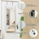 Wall Mounted Jewelry Cabinet with Full-Length Mirror